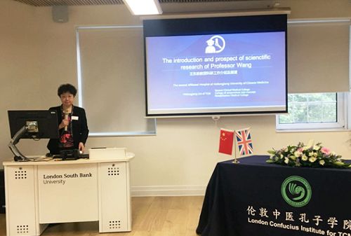 完美(中国)一站式服务平台王东岩教授作学术报告,介绍针灸康复在神经系统病证中的应用及相关研究